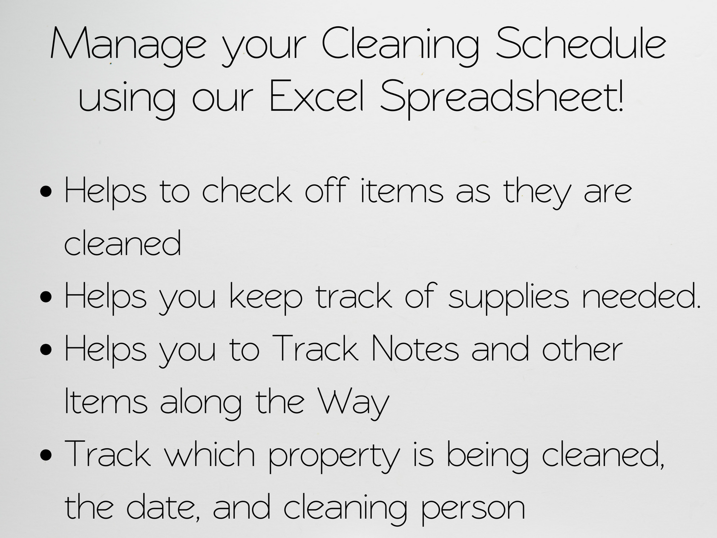 Airbnb Cleaning Checklist Template Google Sheets Excel Spreadsheet