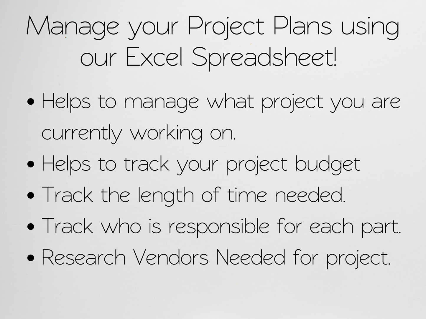 Project Planner Template Google Sheets Excel Spreadsheet