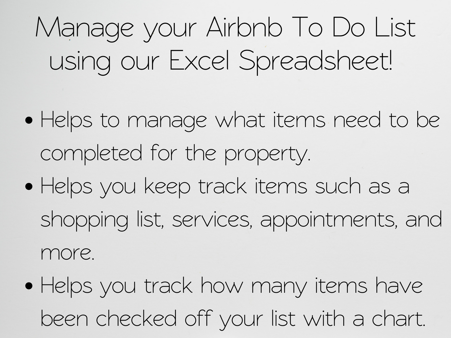 Airbnb To Do List Template Google Sheets Excel Spreadsheet