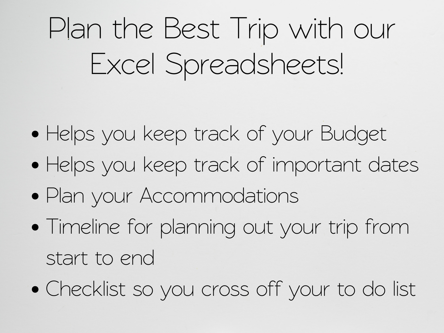 Travel Planner Template Google Sheets Excel Spreadsheet