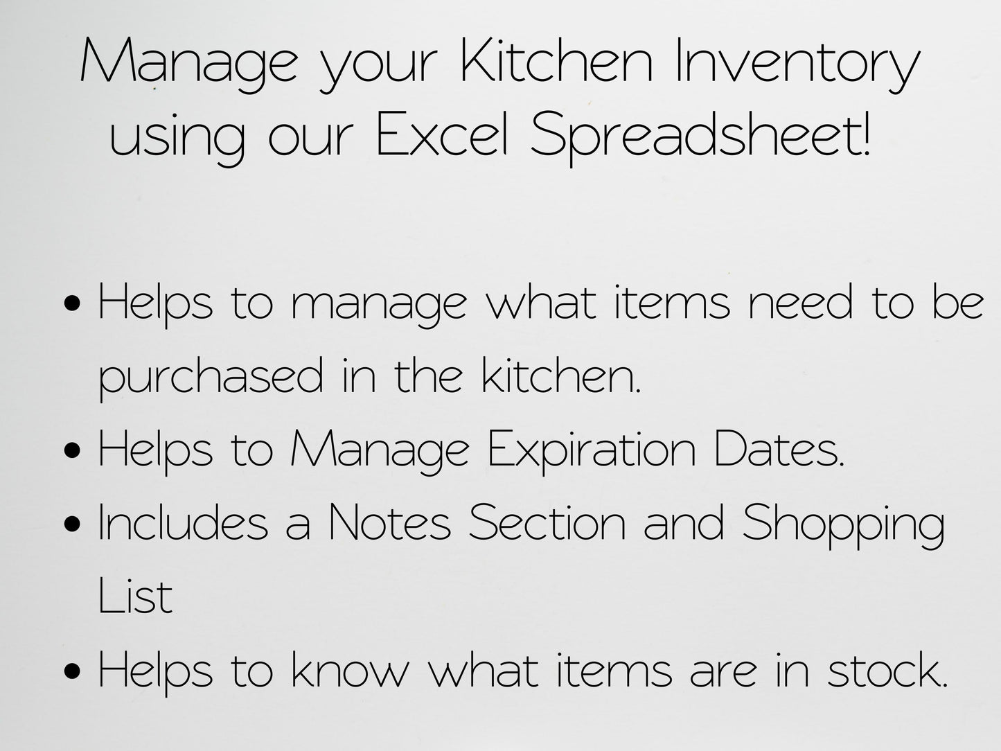 Kitchen Inventory Checklist Excel Spreadsheet Google Sheets