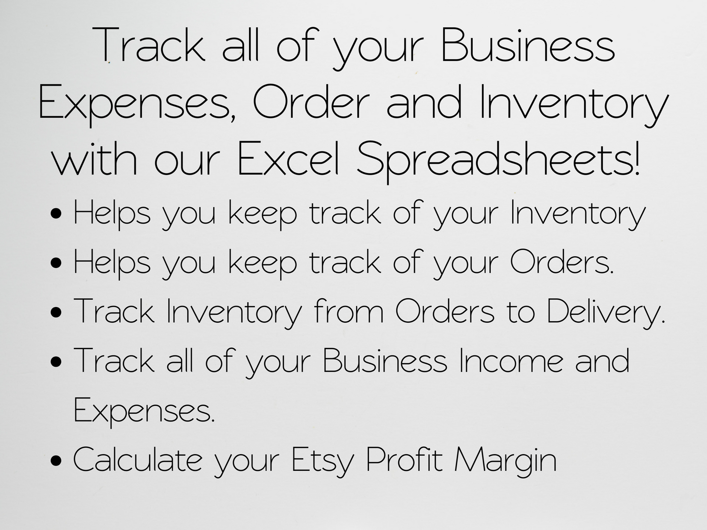 Ultimate Etsy Business Template Google Sheets Excel Spreadsheet