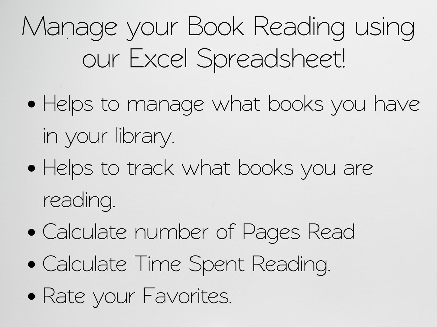 Book Tracker Template Google Sheets Excel Spreadsheet