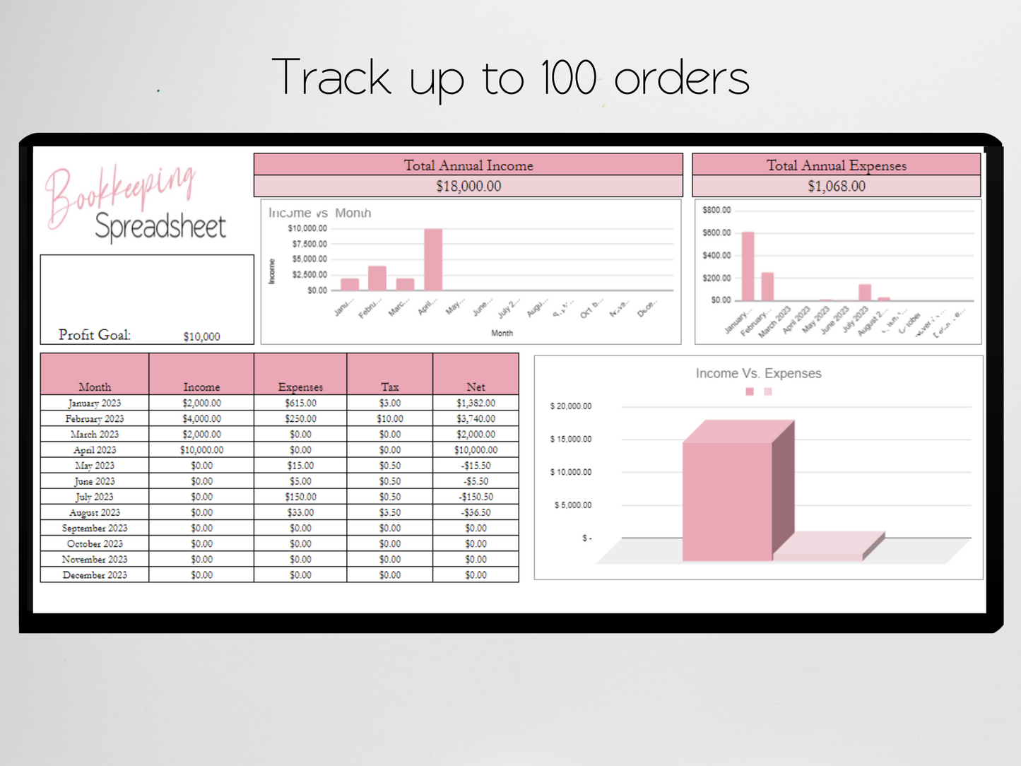 Bookkeeping Template Google Sheets Excel Spreadsheet