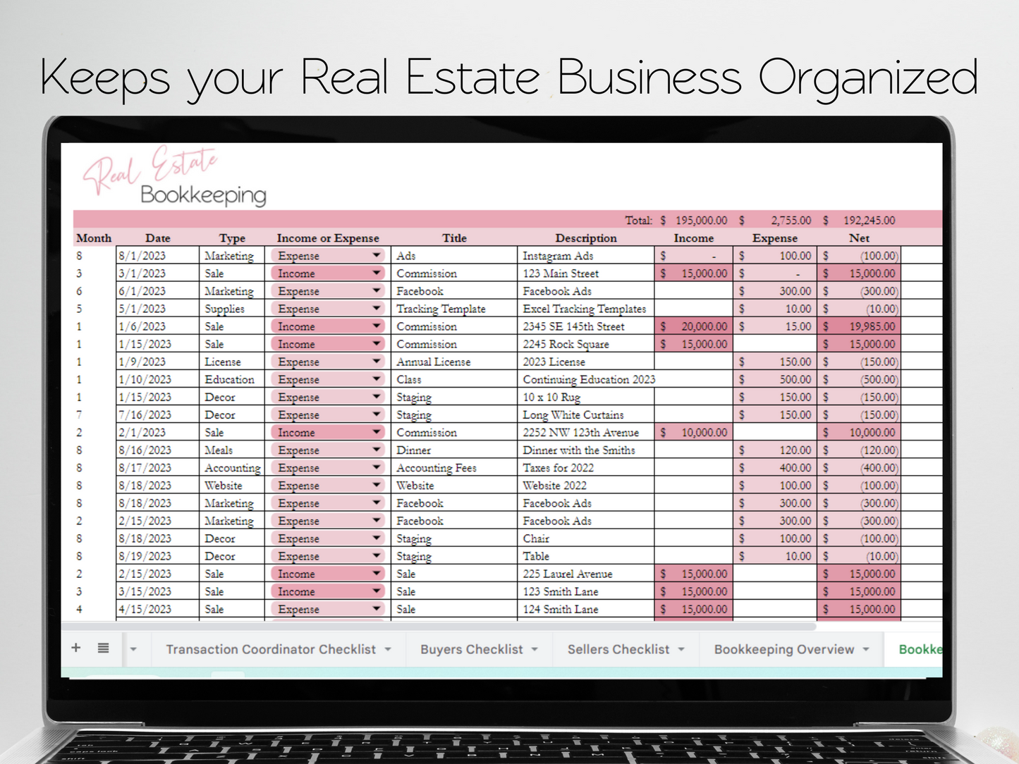 Real Estate Sales Management Bundle Template Google Sheets Excel Spreadsheet