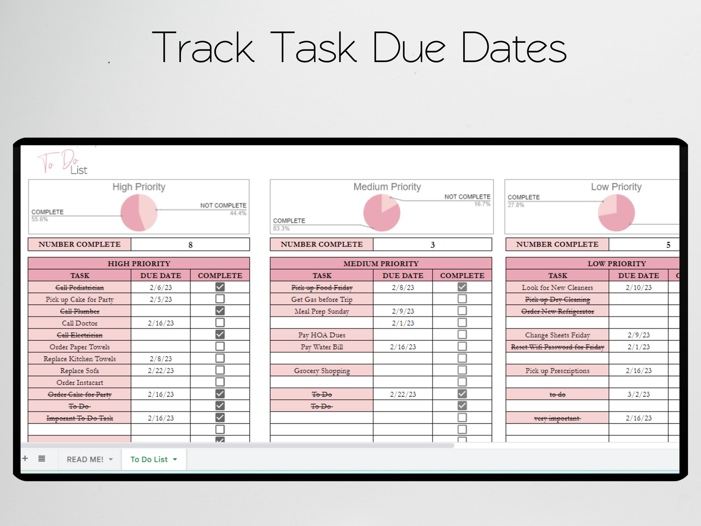To Do List Template Google Sheets Excel Spreadsheet
