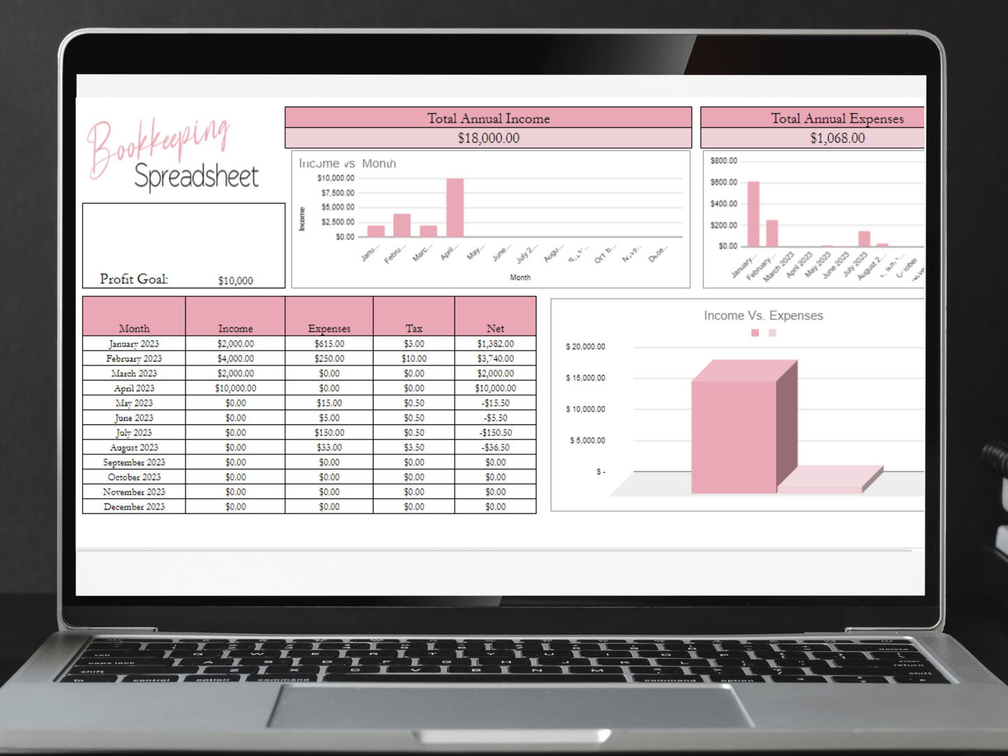 Bookkeeping Template Google Sheets Excel Spreadsheet