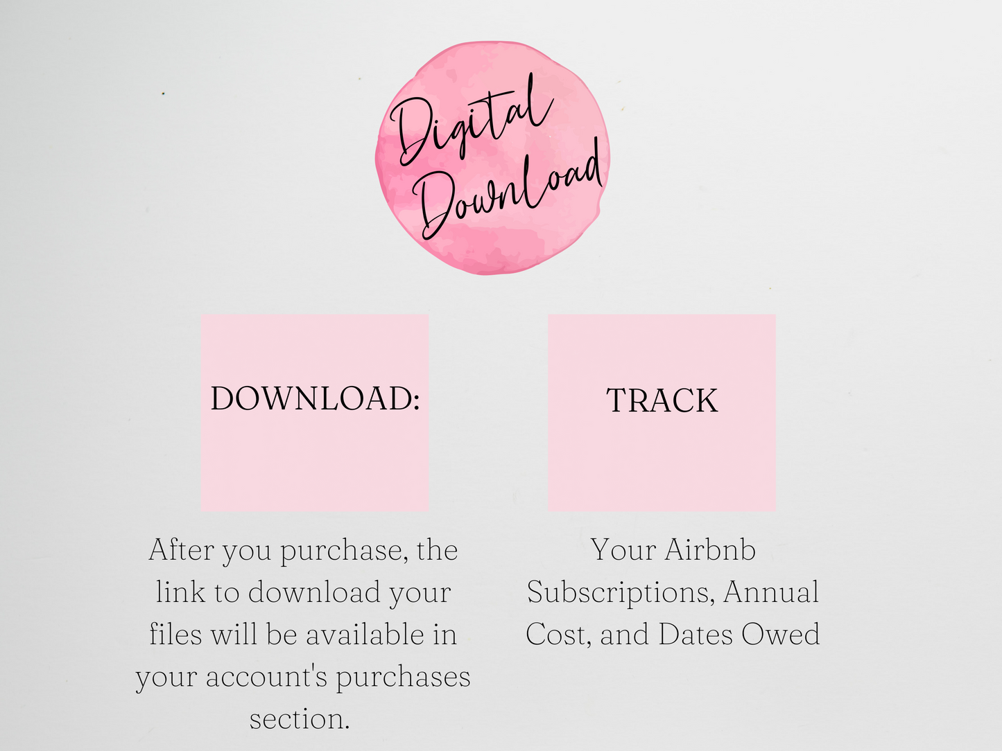 Airbnb Subscription Tracker Template Google Sheets Excel Spreadsheet