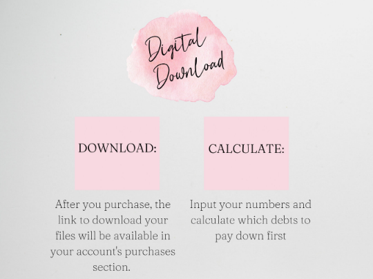 Debt Avalanche Template Google Sheets Excel Spreadsheet