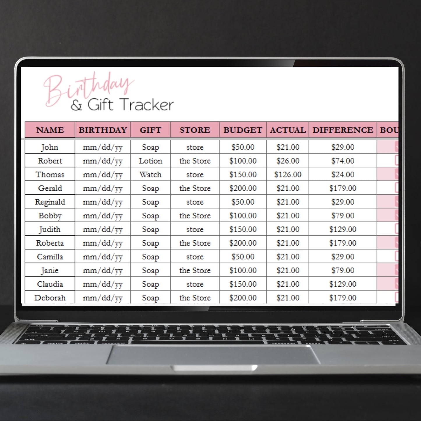 Home Management Bundle Template Google Sheets and Excel Spreadsheet