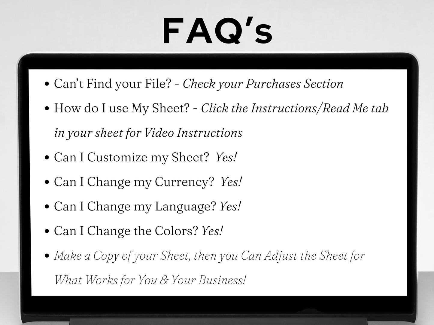 Simple Monthly Budget Template | Google Sheets & Excel Template - Premium Version