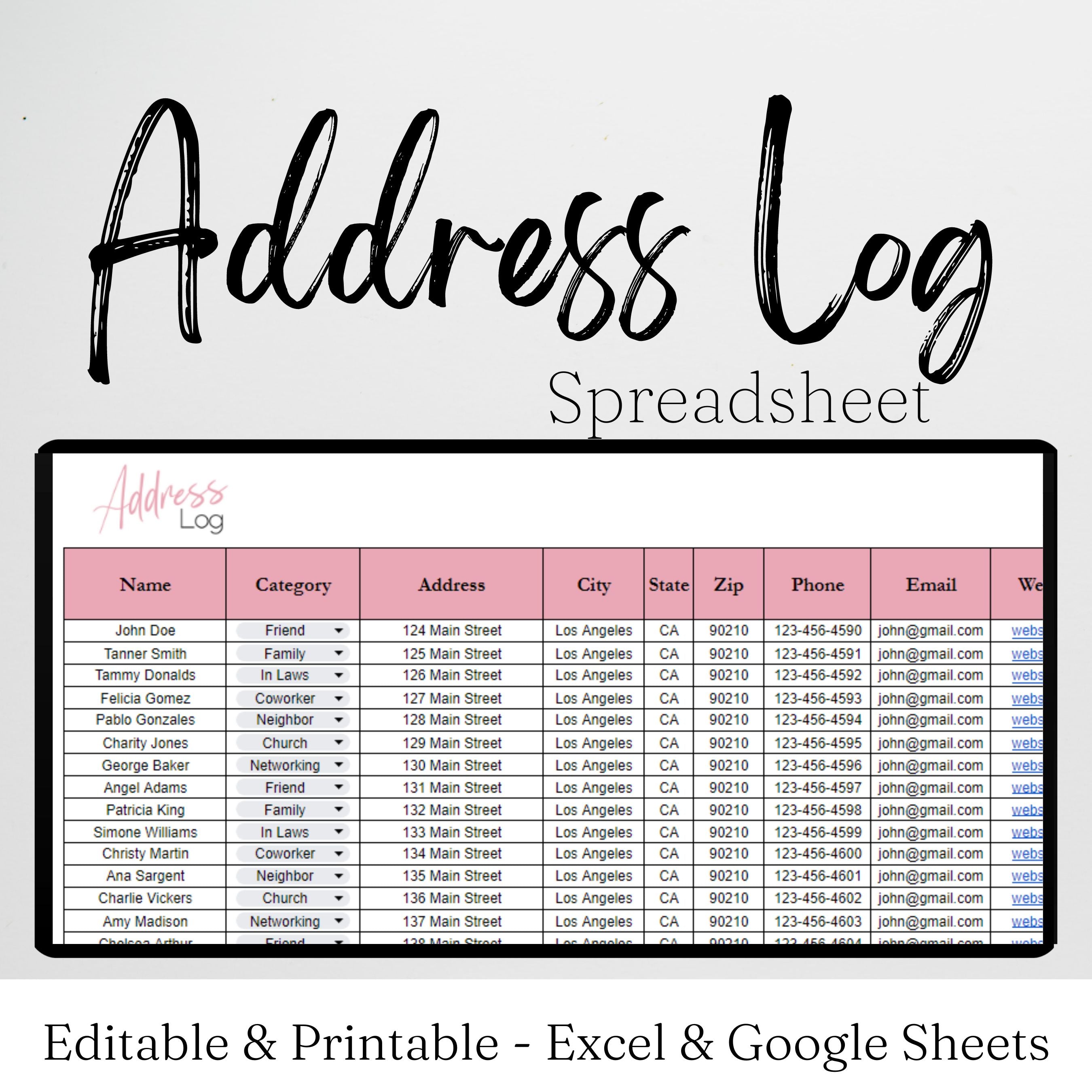 Address Book Google Sheet Savvy And Thriving Address book google sheet savvy and thriving