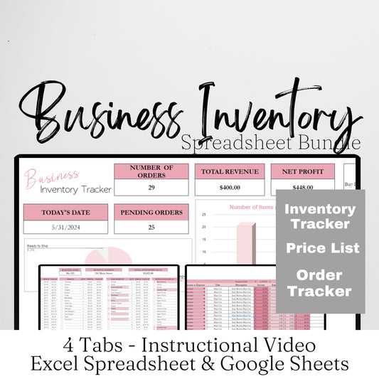 Business Inventory Tracker Google Sheets