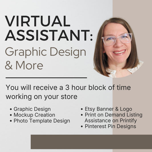 Virtual Assistant for Etsy & Printify | Print on Demand VA | 3 Hours of Assistance
