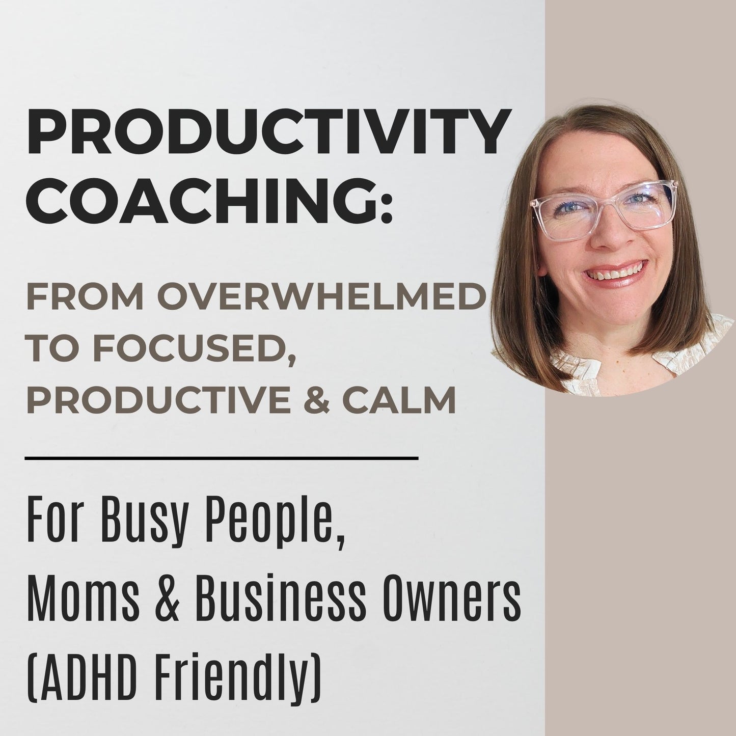 Productivity Coaching | Get Organized, Time Management, Reduce Overwhelm & Build a Simple Action Plan (ADHD‑Friendly)