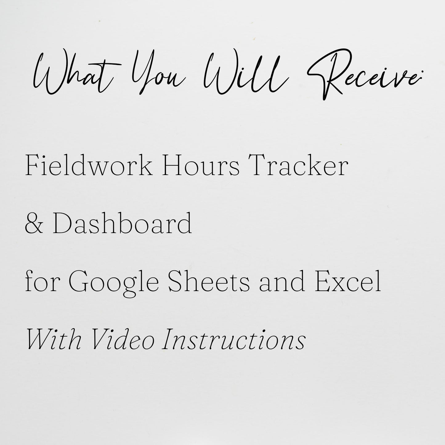 Fieldwork Hours Tracker | Clinical Internship Practicum Externship Log Spreadsheet for SLP, OT, PT, MFT, LPC | Excel & Google Sheets Template