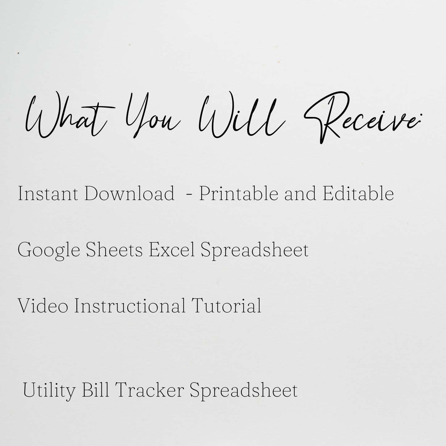 Utility Bill Tracker Template Google Sheets and Excel Spreadsheet