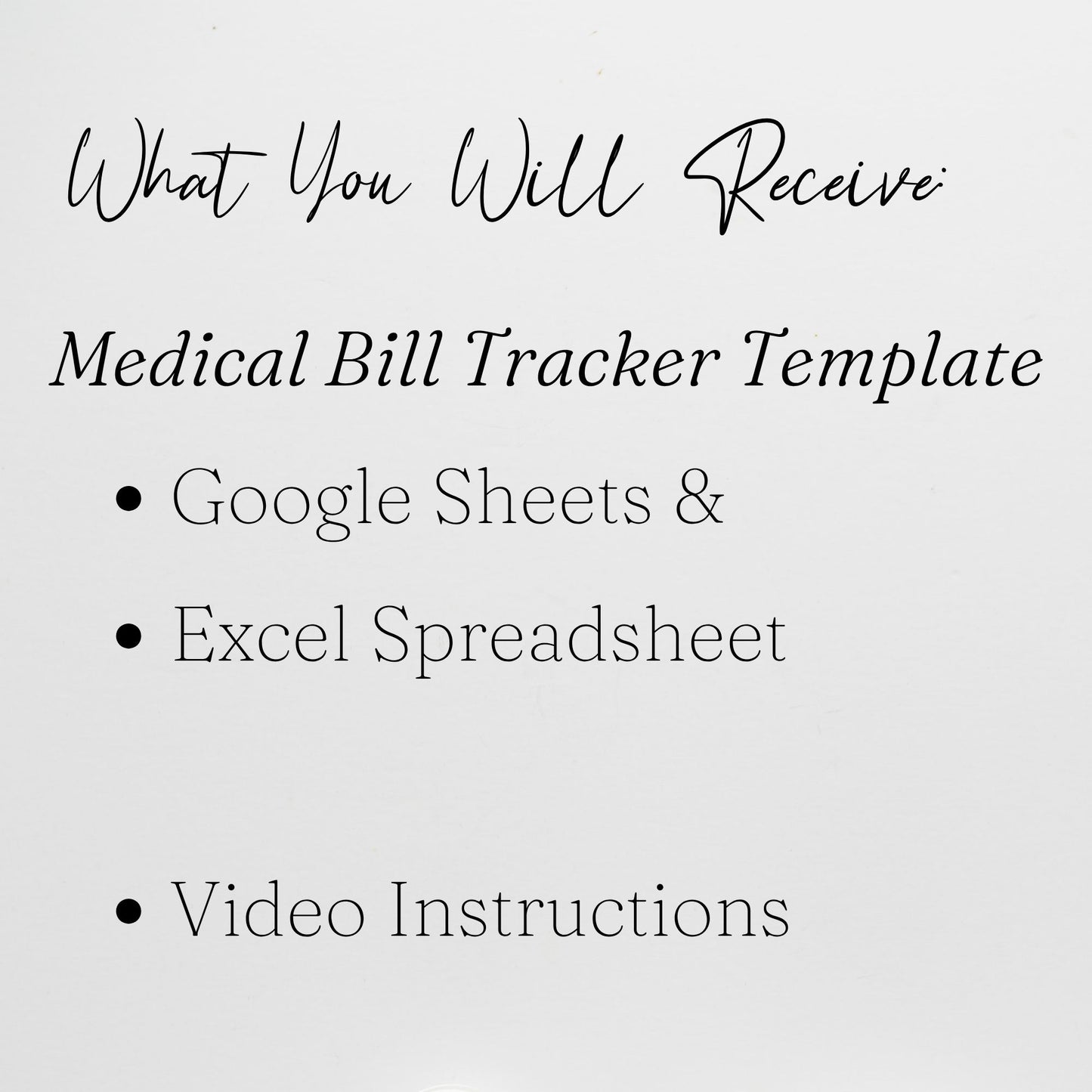 Medical Bill Tracker & Expense Log | Healthcare Payment Organizer Template for Google Sheets & Excel