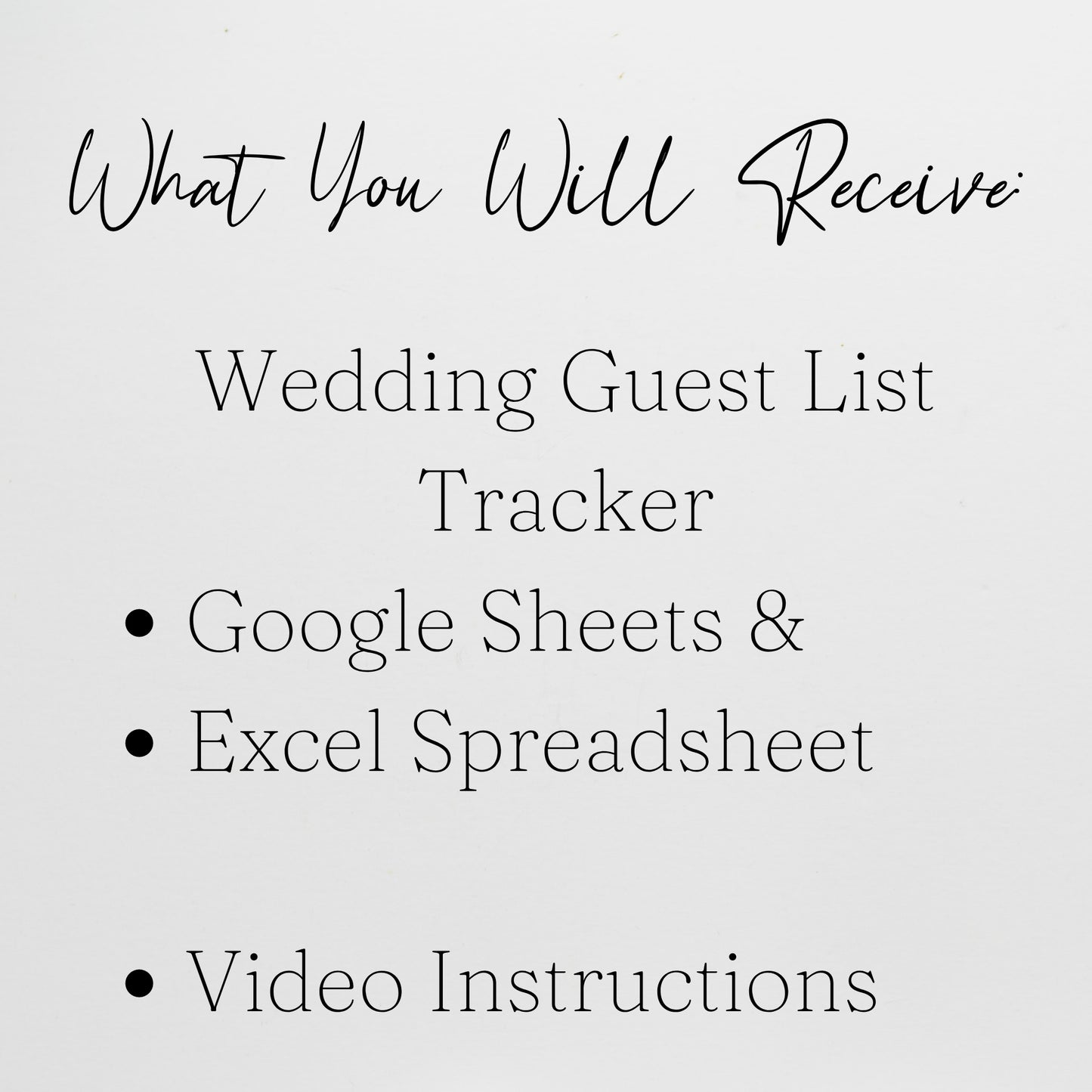 Wedding Guest List Tracker Template | Google Sheets & Excel Spreadsheet - RSVP, Invitations, Save the Date, Thank you Planner
