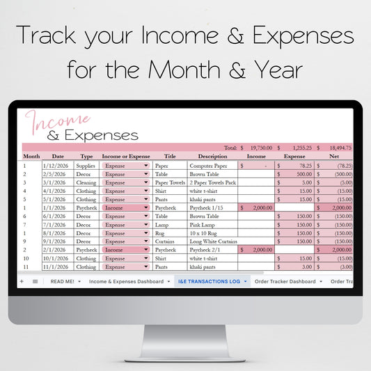Business Management Template Bundle Google Sheets and Excel Spreadsheet