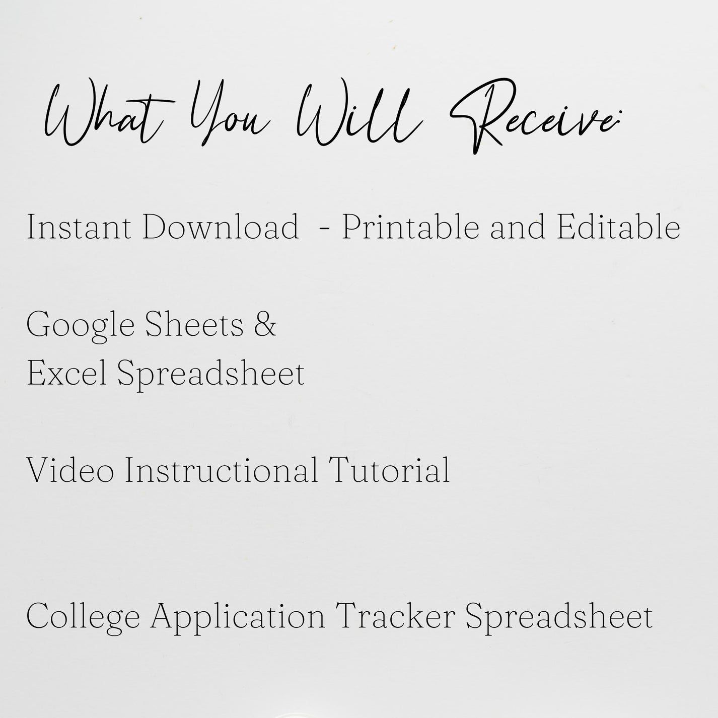 College Application Tracker Template Google Sheets and Excel Spreadshe