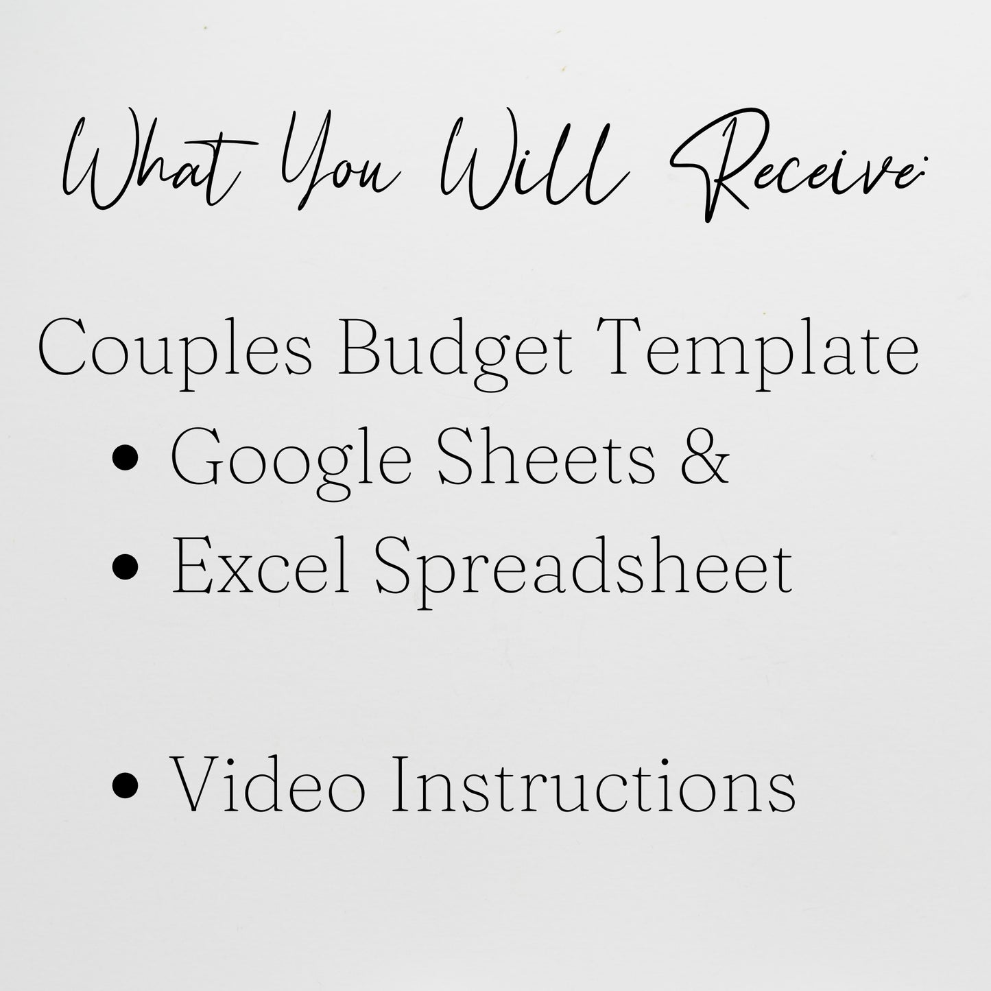 Couples Budget Template Google Sheets and Excel Spreadsheet