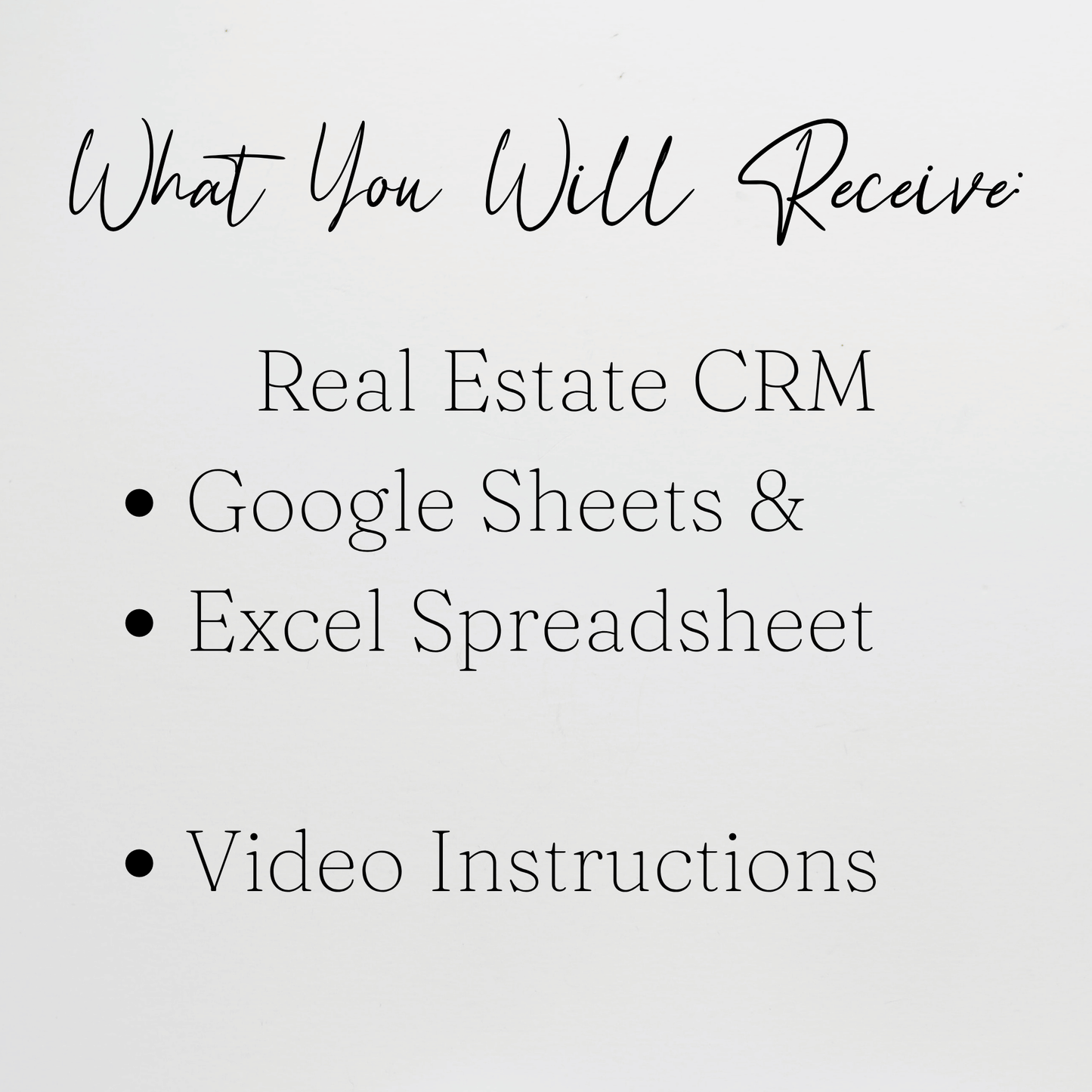 Real Estate CRM Template Google Sheets Excel Spreadsheet