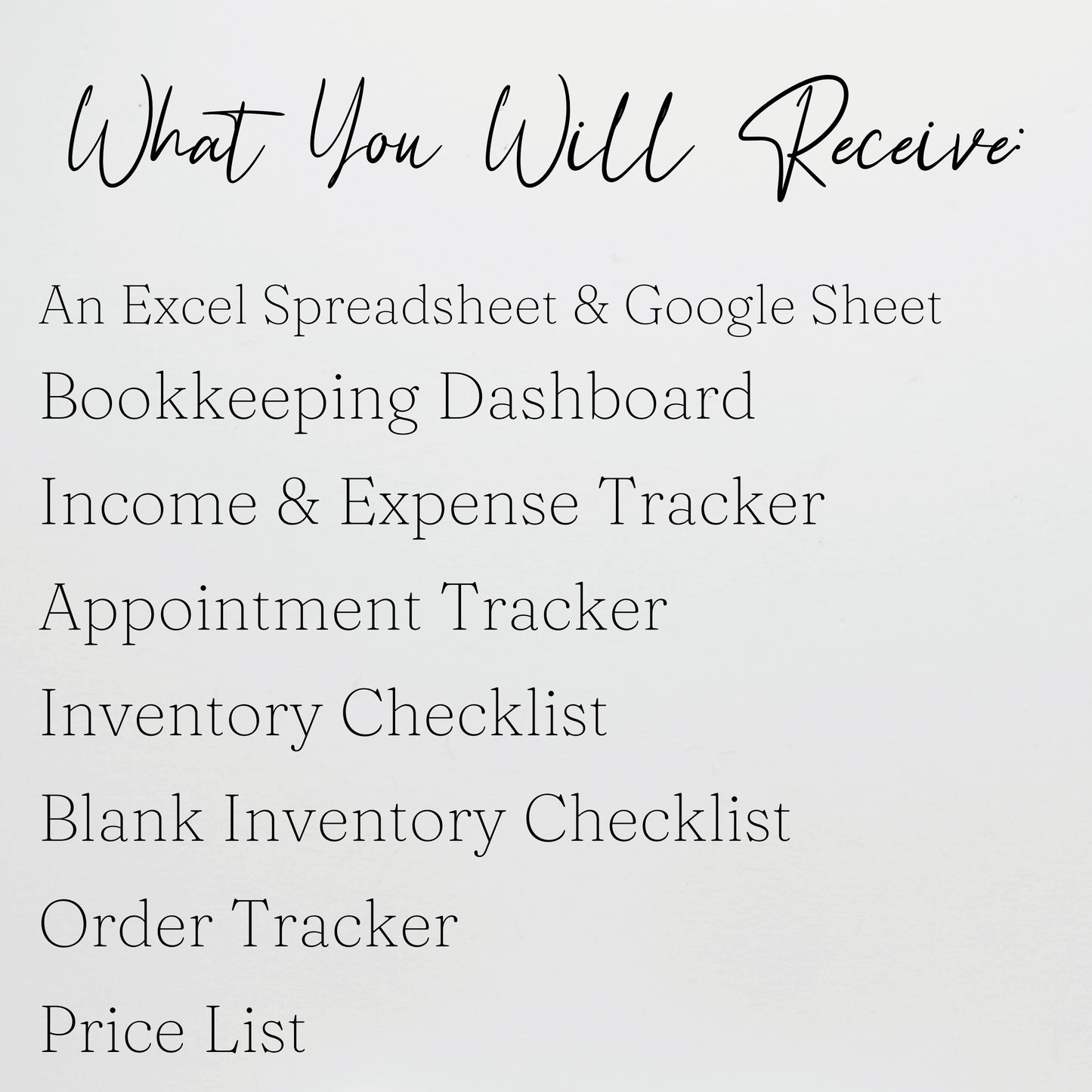Hair Salon Business Bundle Template Google Sheets Excel Spreadsheet