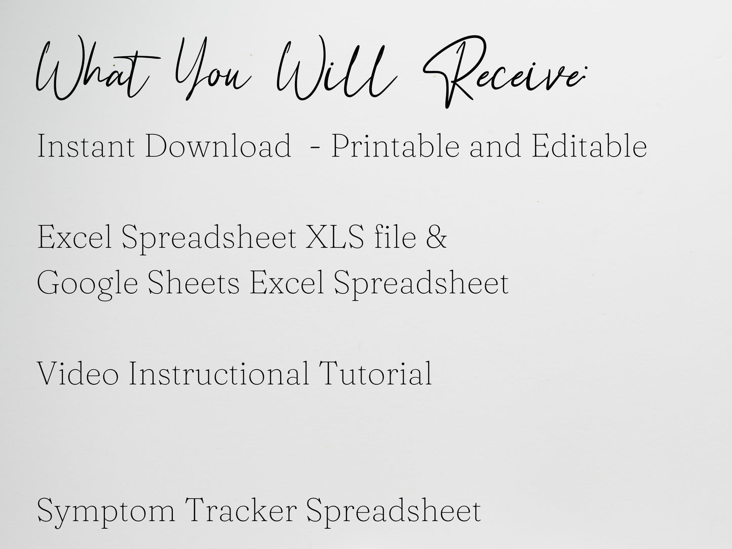Symptom Tracker Template Google Sheets and Excel Spreadsheet