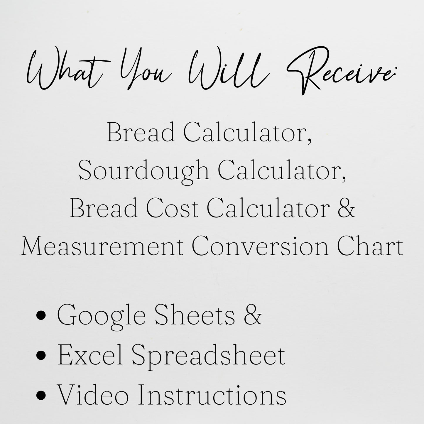 Bread Calculator Template Google Sheets and Excel Spreadsheet - Baking & Cost Calculator