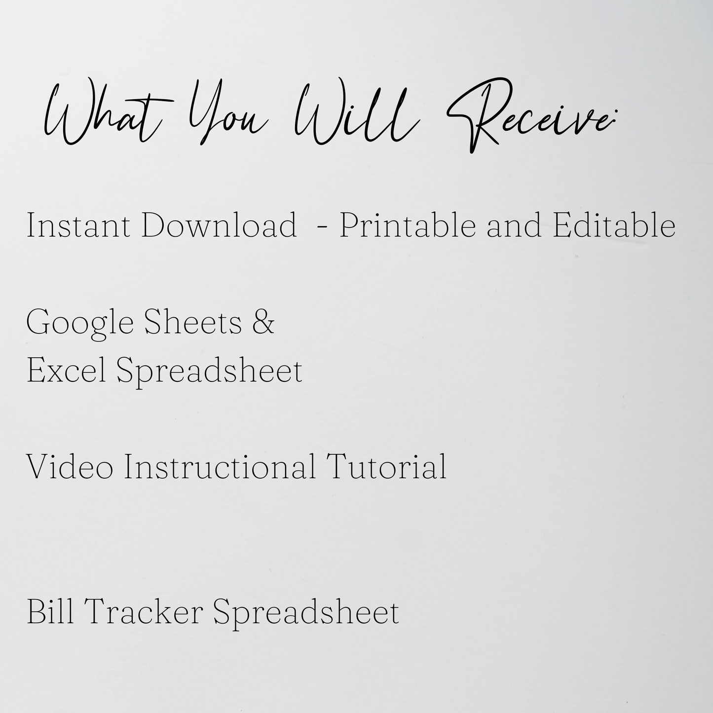 Bill Tracker Template Google Sheets and Excel Spreadsheet