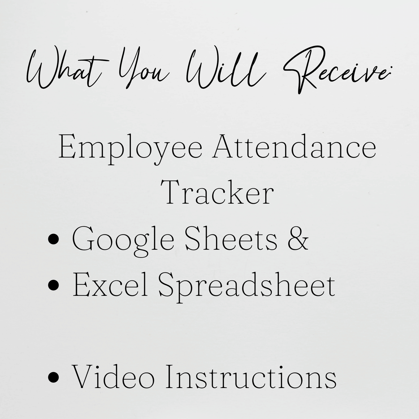 Employee Attendance Tracker Template Google Sheets and Excel Spreadsheet