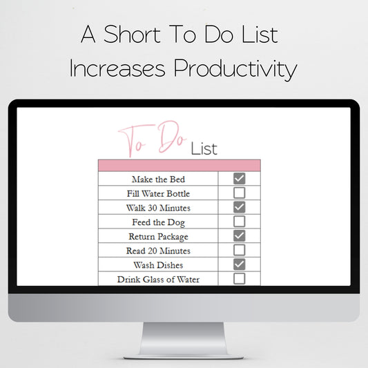 Simple To Do List Spreadsheet Template | Brain Dump & Task Tracker - Simplify for Increased Productivity, Google Sheets & Excel Template