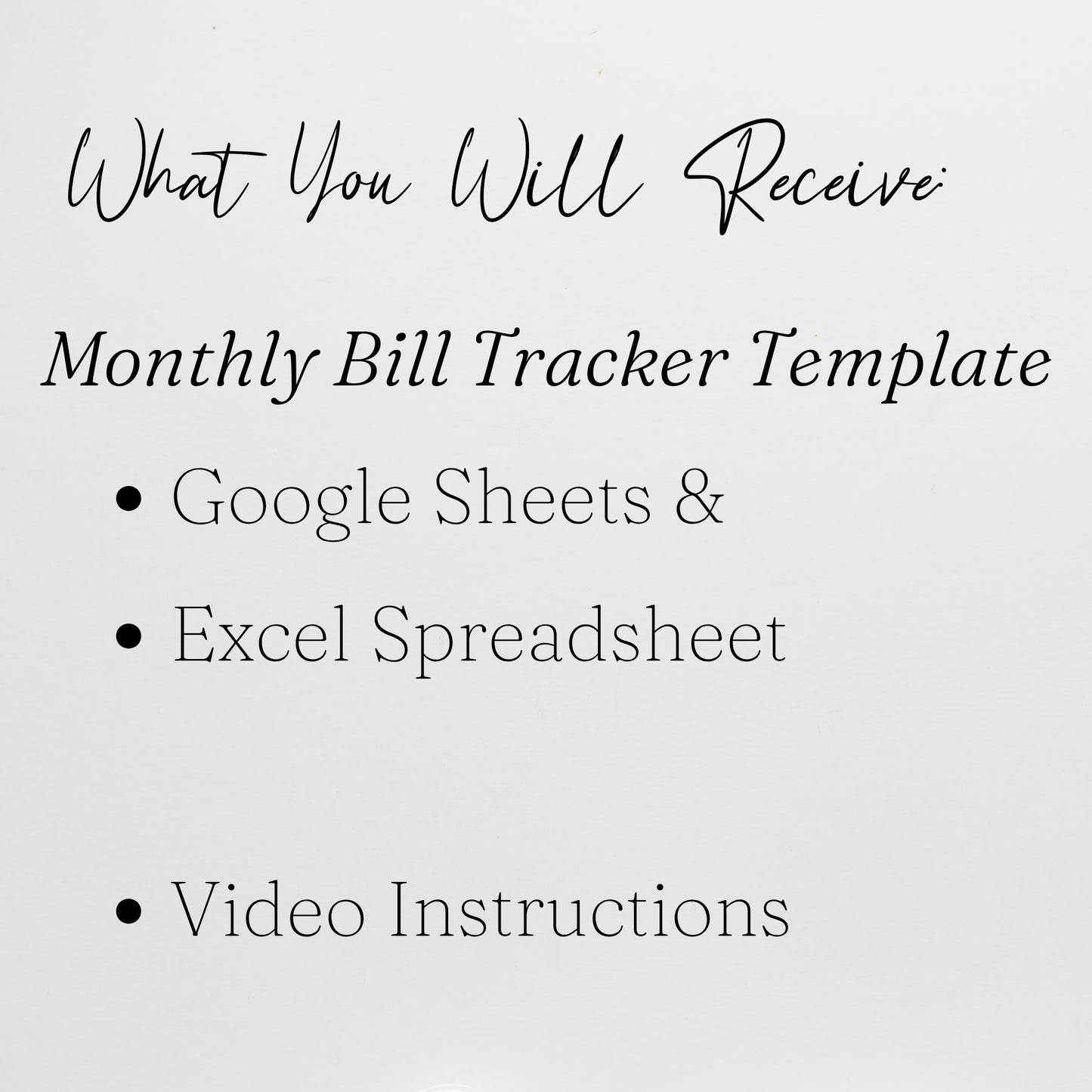 Monthly Bill Tracker Template Google Sheets and Excel Spreadsheet