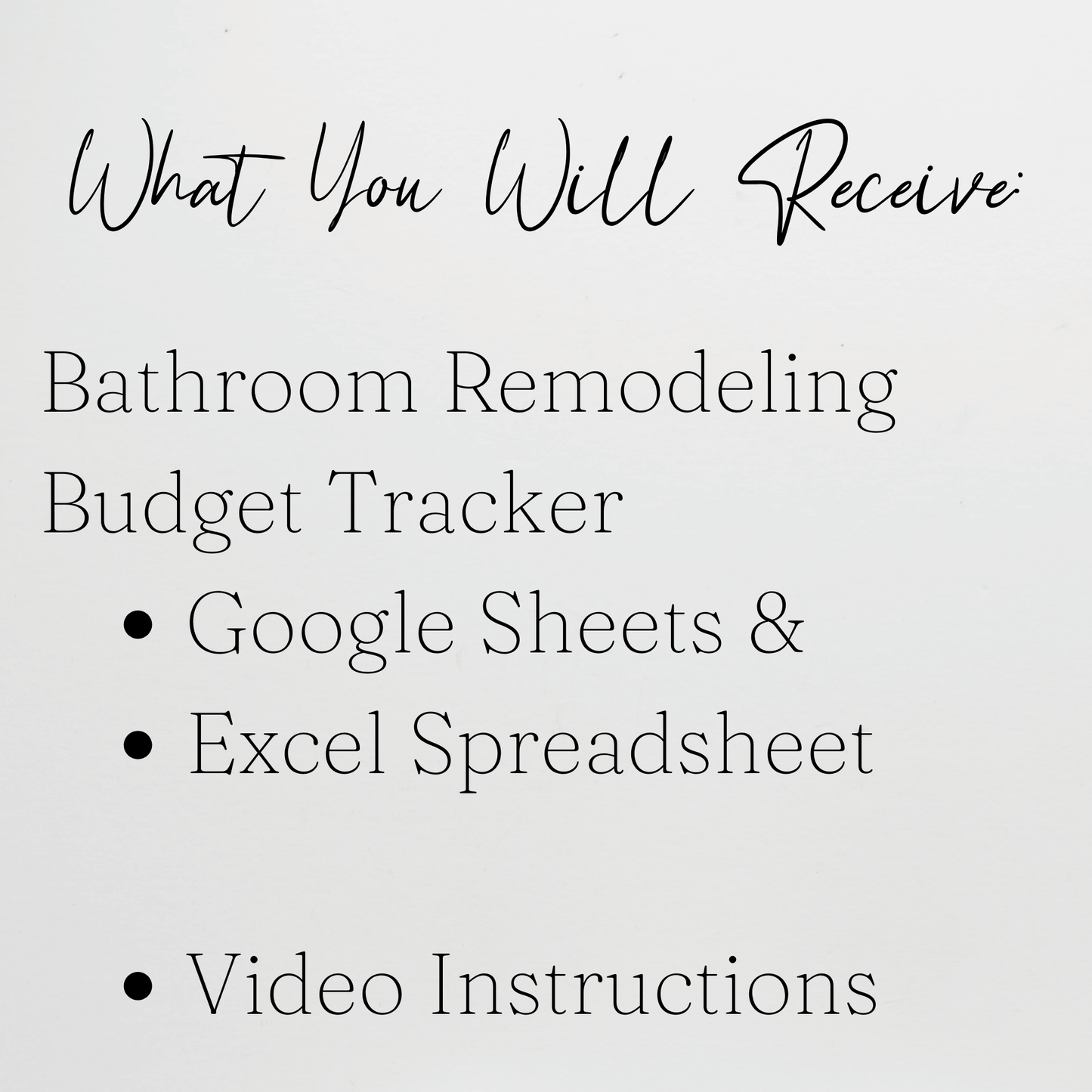 Bathroom Remodel Budget Spreadsheet Template Google Sheets and Excel Spreadsheet