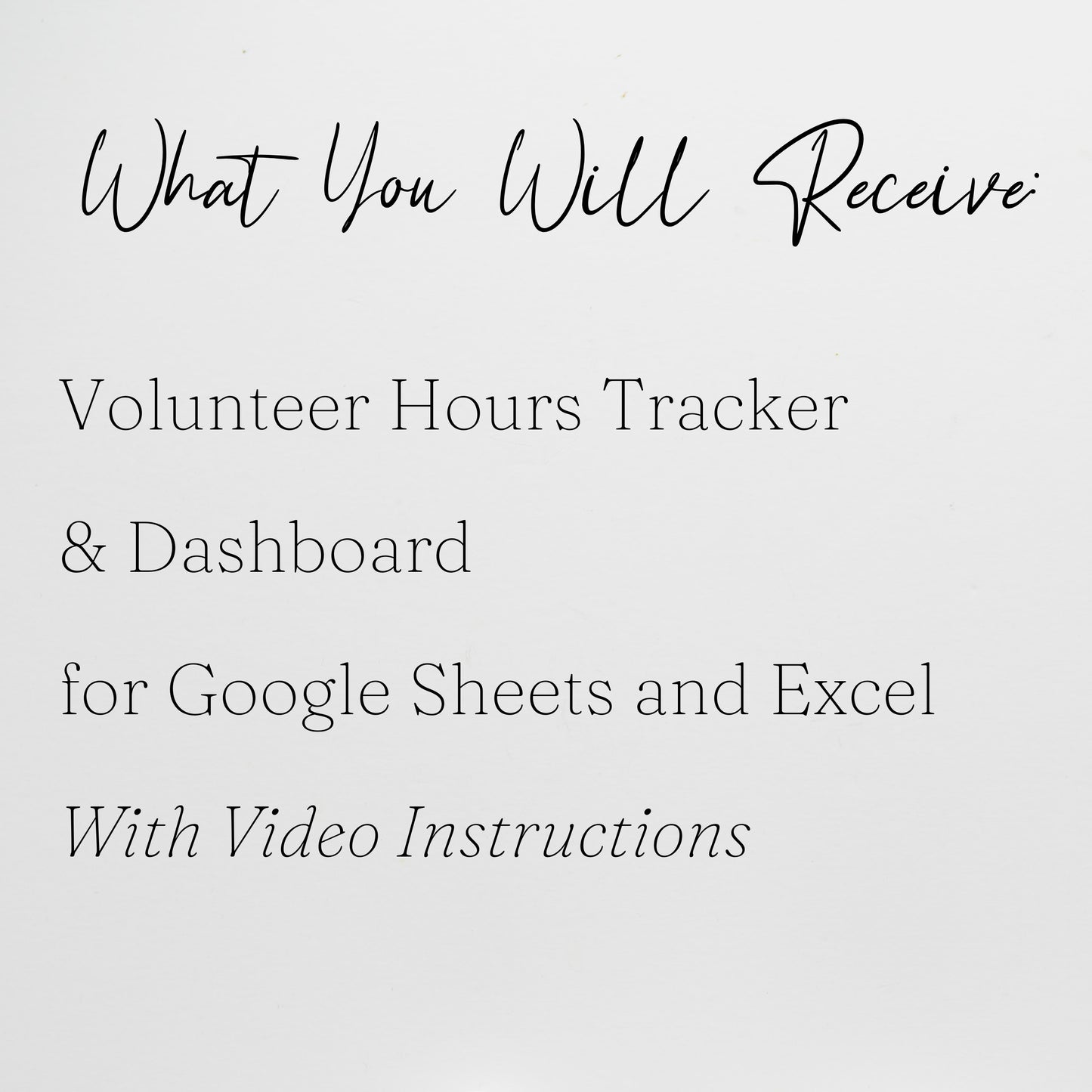 Volunteer Hours Log Template Google Sheets and Excel Spreadsheet