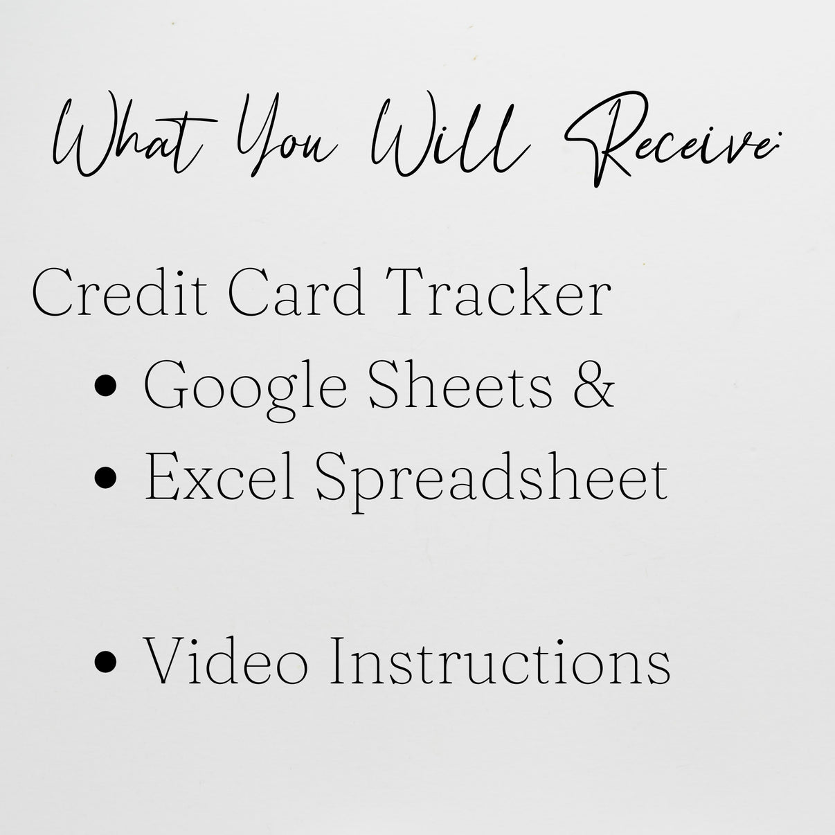Credit Card Tracker Template Google Sheets and Excel Spreadsheet