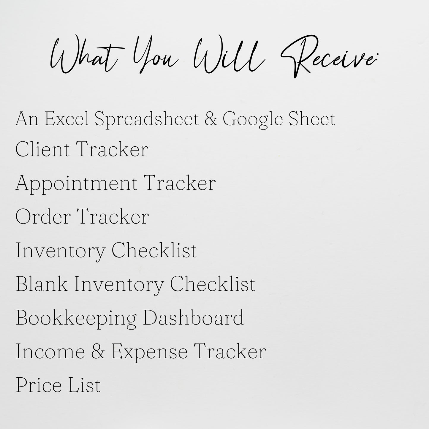 Nail Salon Business Template Bundle Google Sheet and Excel Spreadsheet