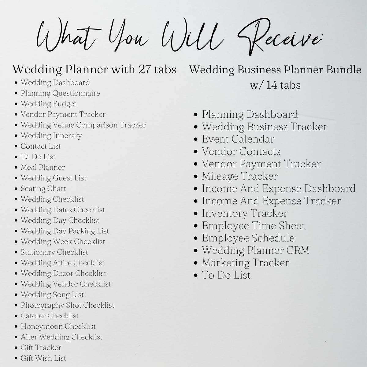 Wedding Planner Business Template Bundle | Client Wedding Organizer & Business Tracker Google Sheets & Excel Spreadsheet for Coordinators & Event Planners