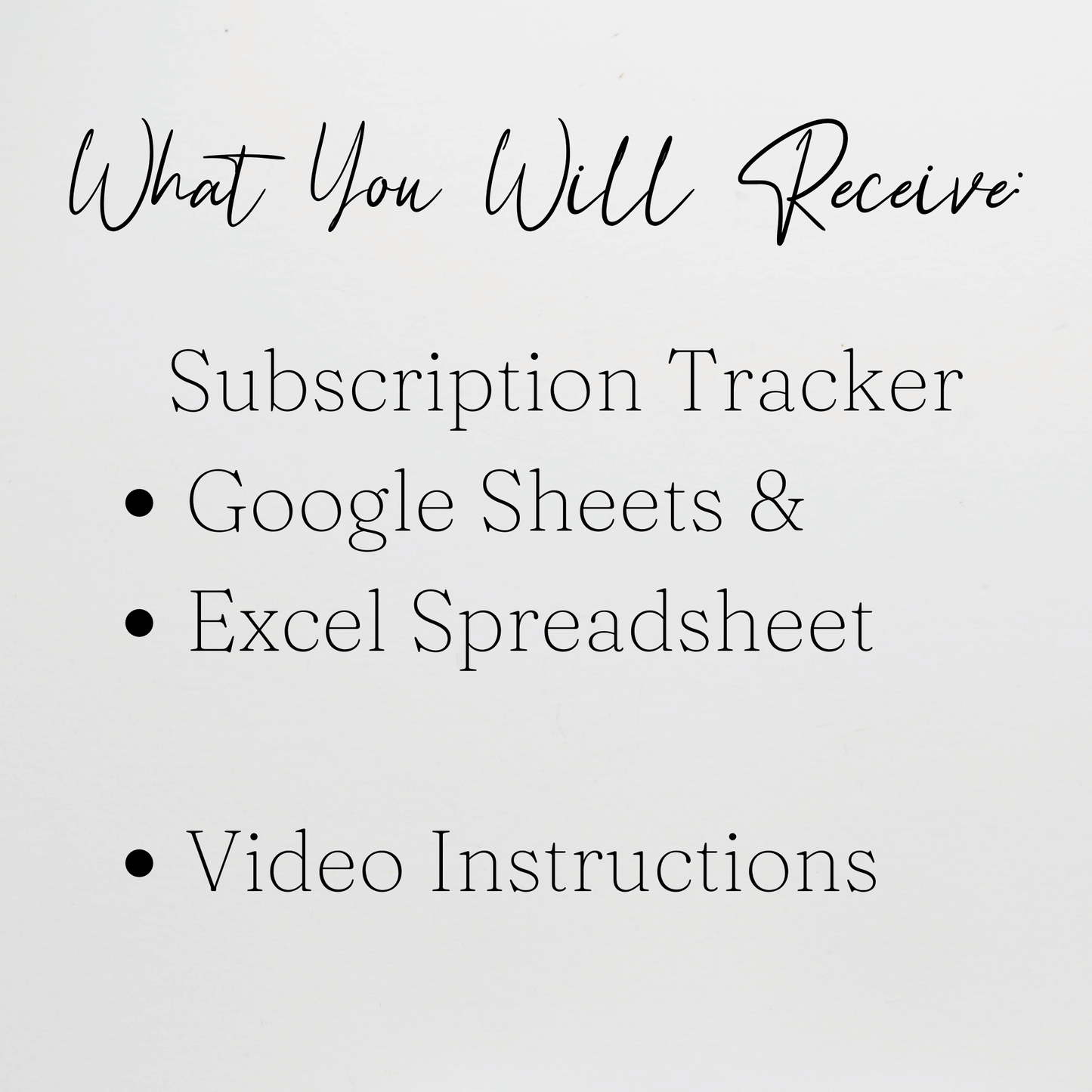Subscription Tracker Template Google Sheets Excel Spreadsheet