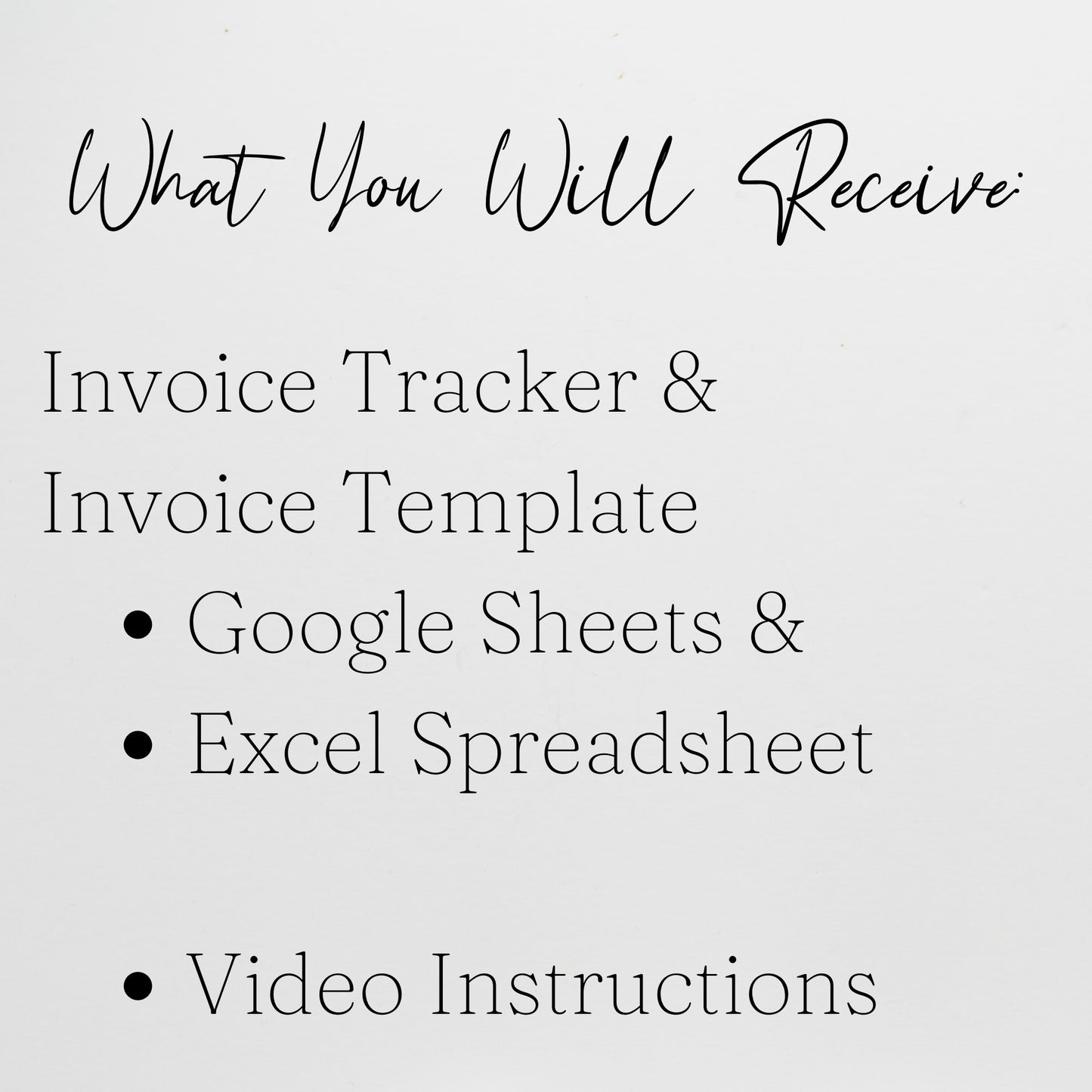 Invoice Tracker Template Google Sheets and Excel Spreadsheet