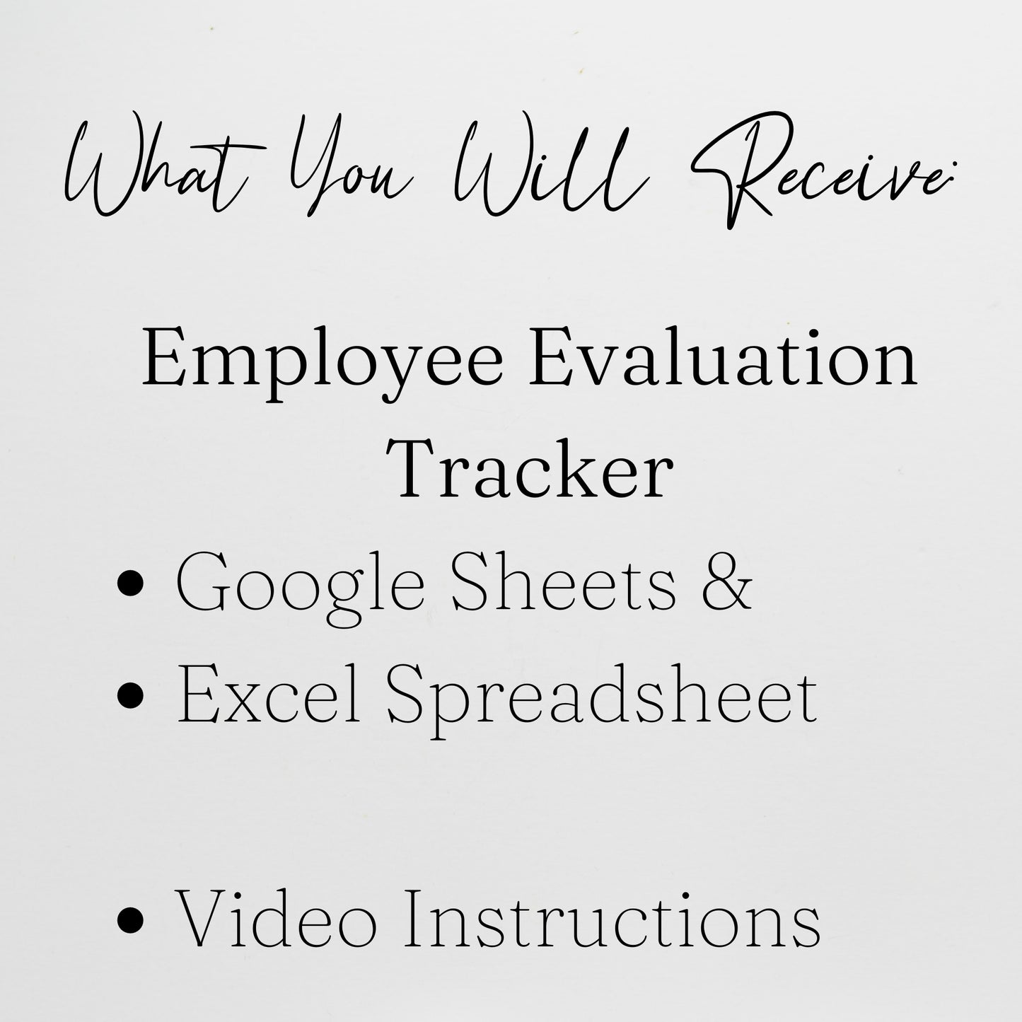 Employee Evaluation Tracker Template Google Sheets and Excel Spreadsheet - Performance Review