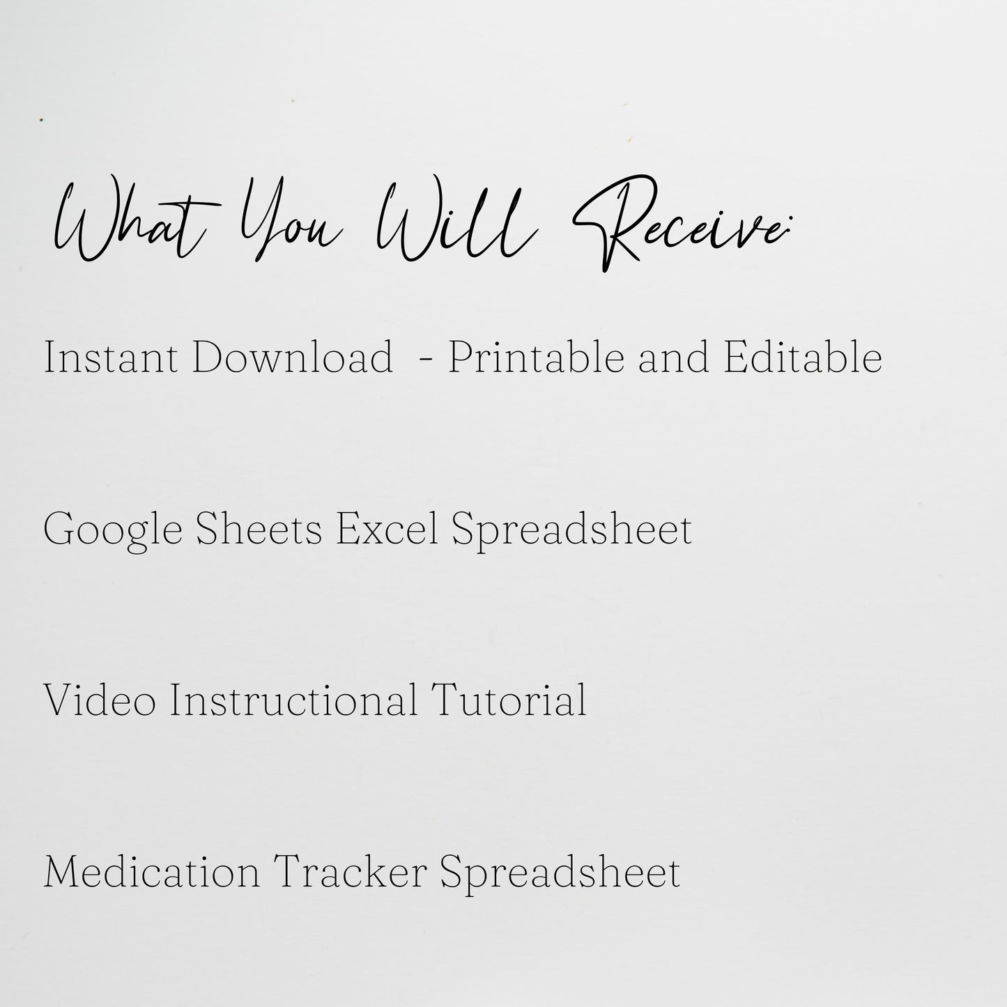 Medication Tracker Google Sheet and Excel Spreadsheet