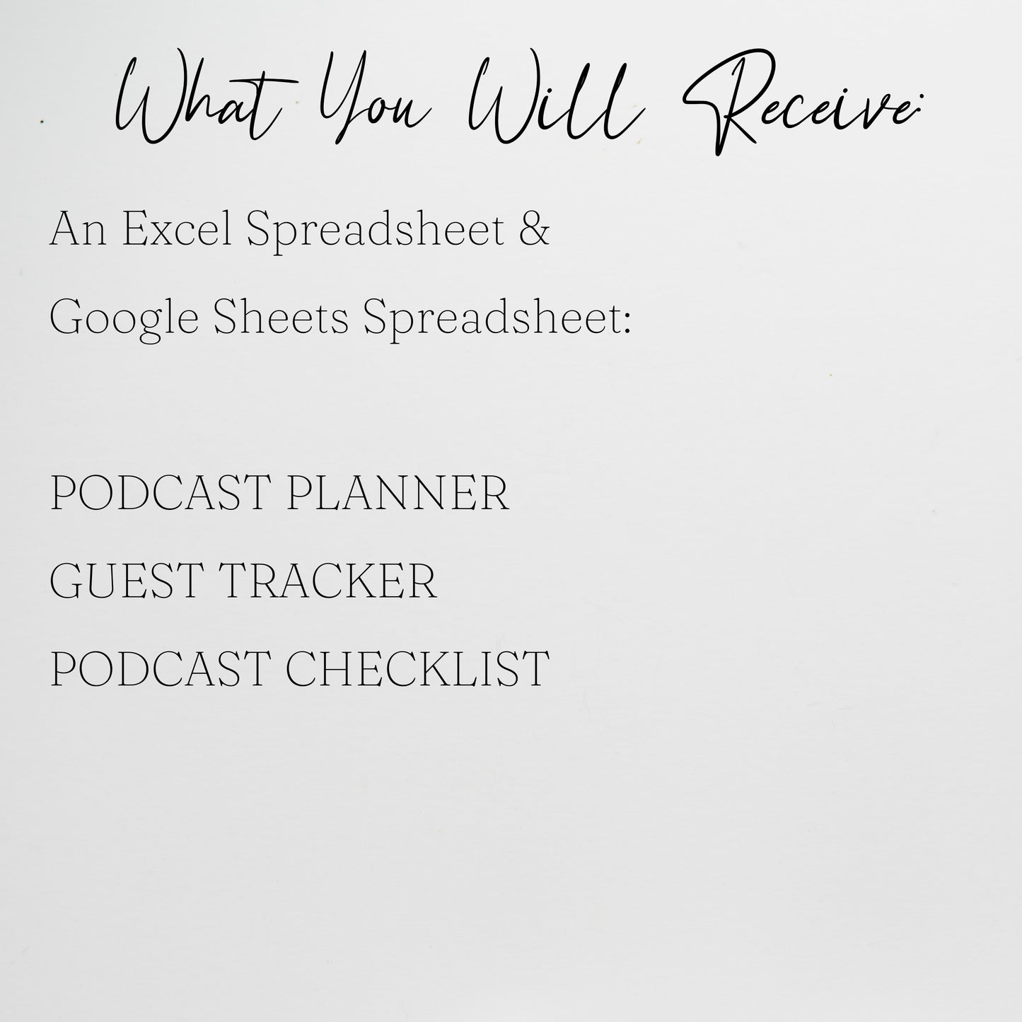 Podcast Planner Template Google Sheets