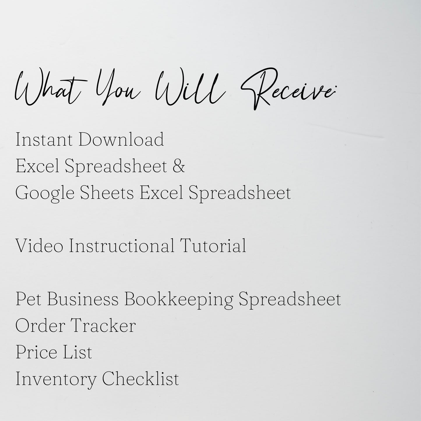 Pet Business Planner Bundle Google Sheet and Excel Spreadsheet
