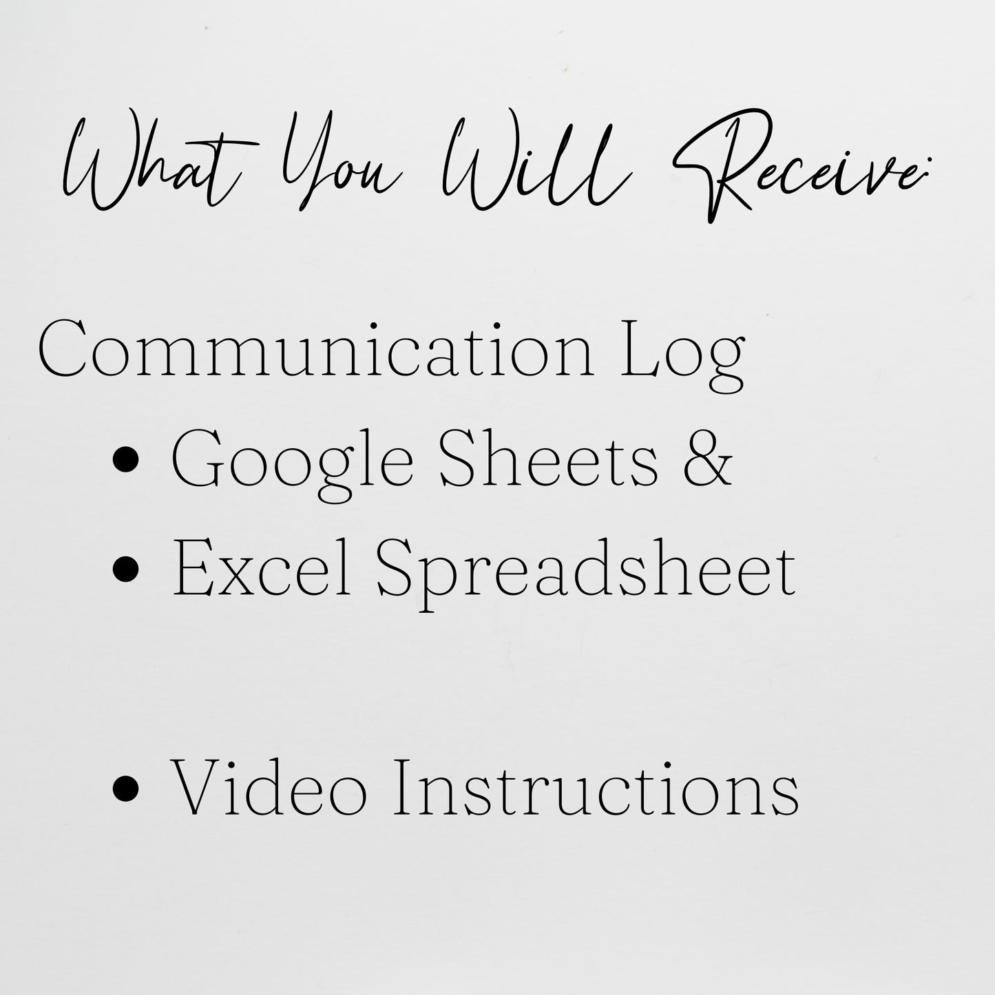 Communication Log Template Google Sheets and Excel Spreadsheet