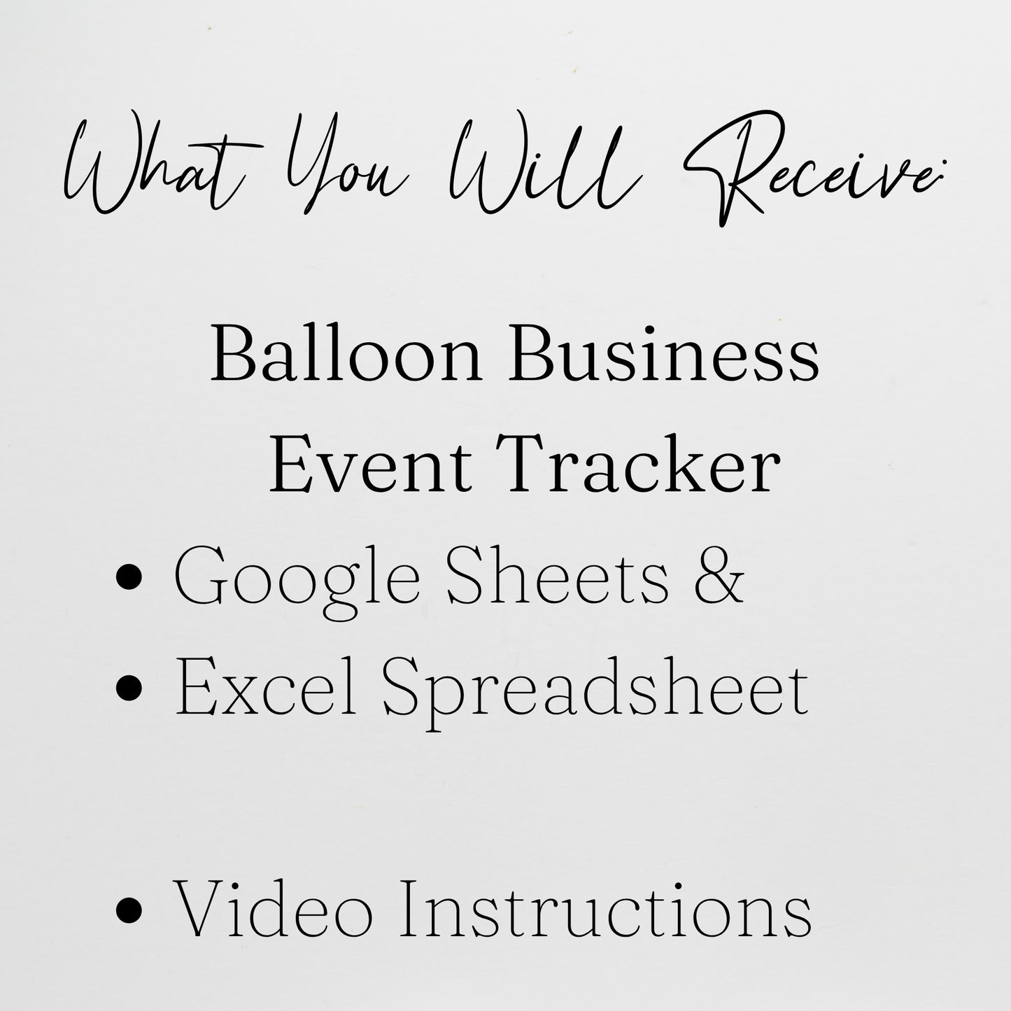 Balloon Party Planner Template - Business Event Tracker for Google Sheets and Excel Spreadsheet