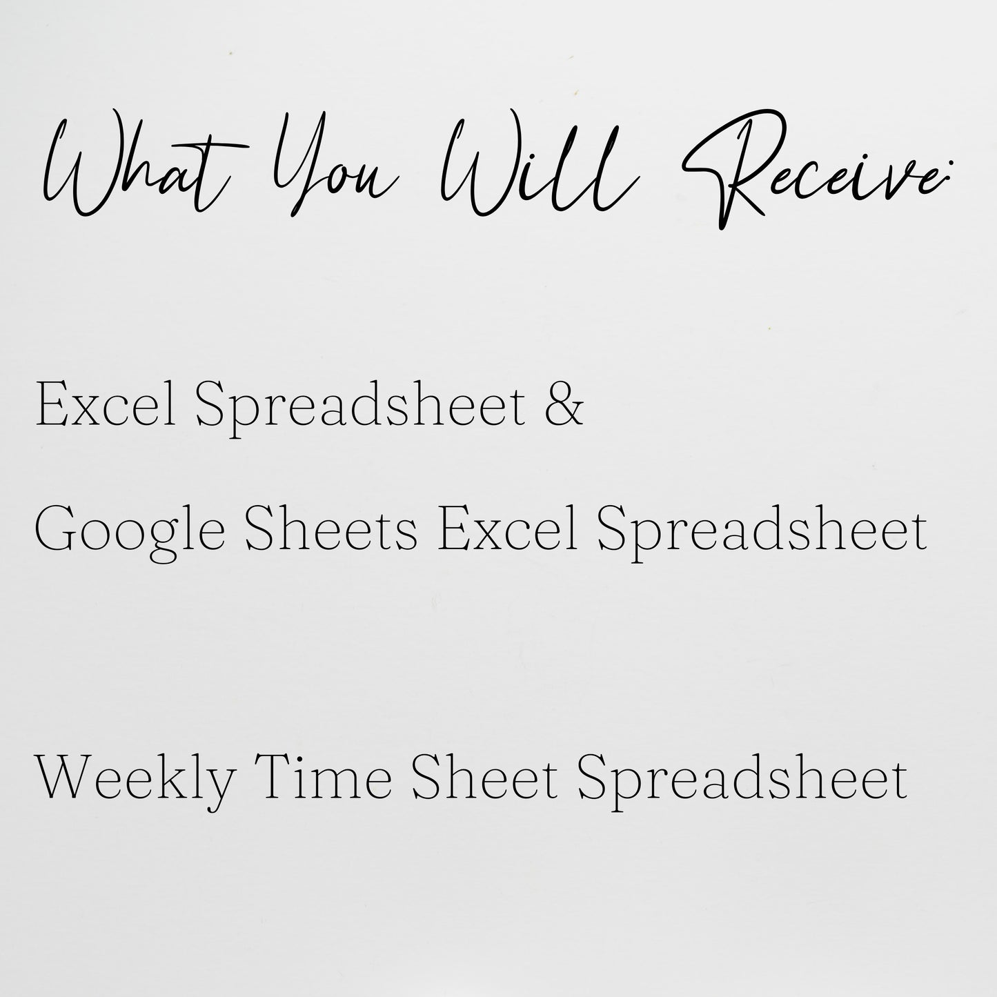 Weekly Time Sheet Template Google Sheets and Excel Spreadsheet