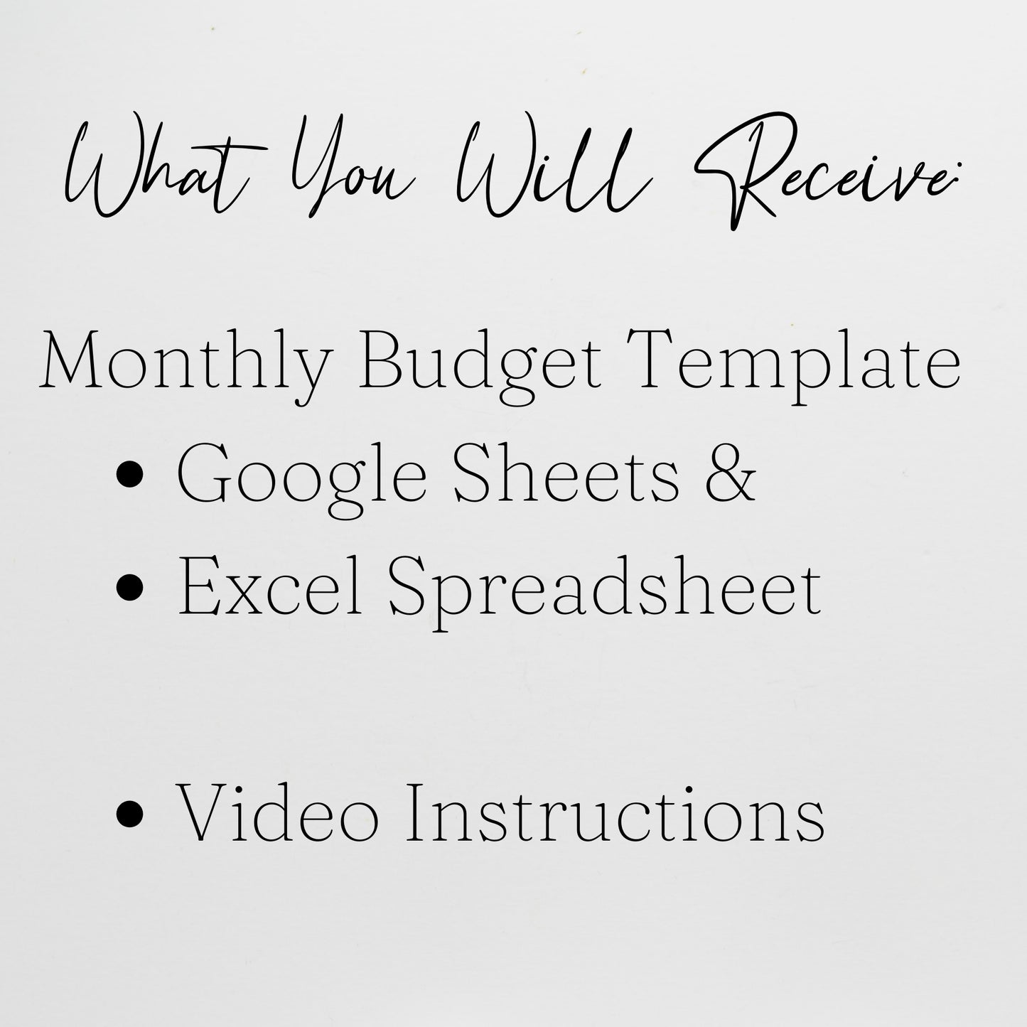 Monthly Budget Template Google Sheets and Excel Spreadsheet