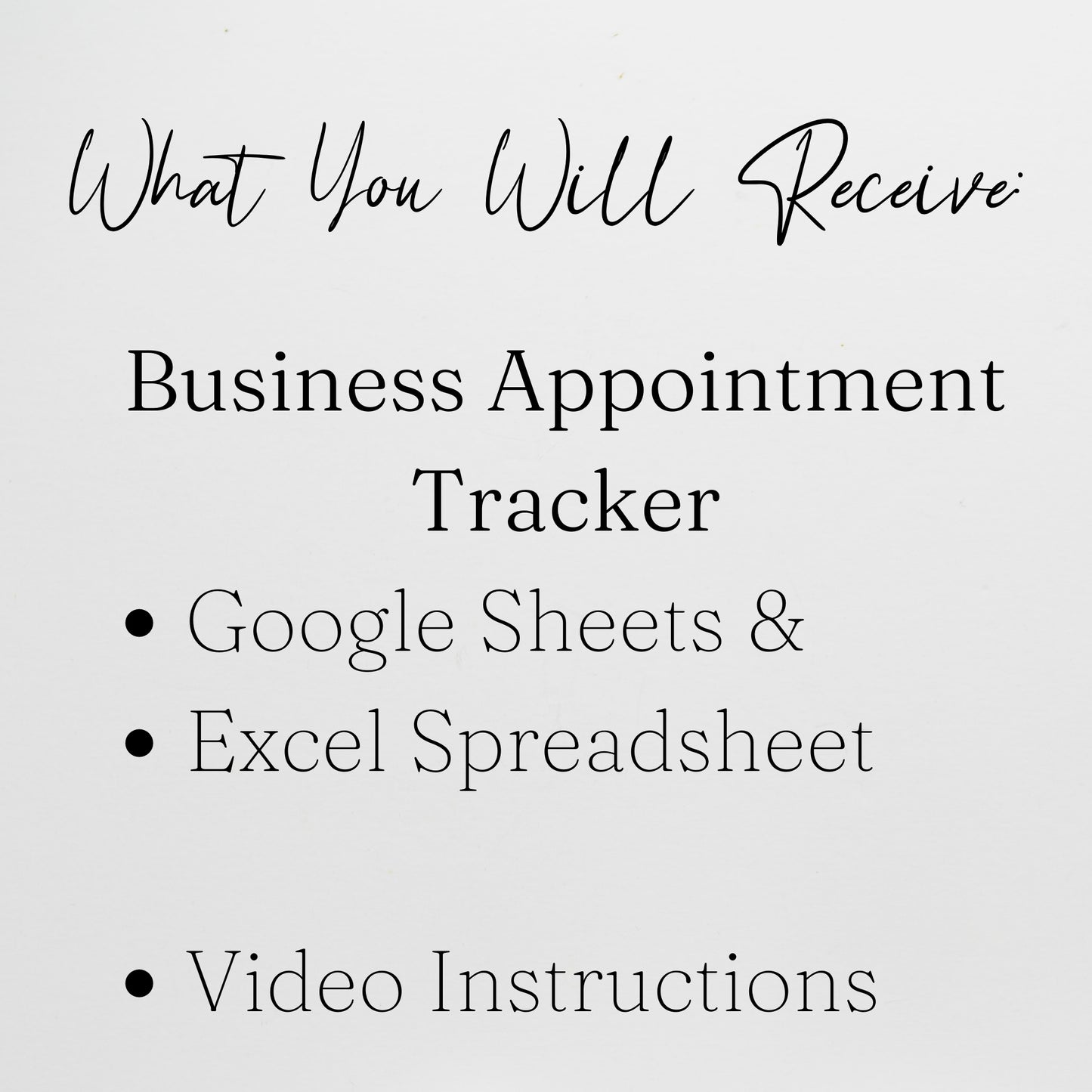 Business Appointment Tracker Template Google Sheets and Excel Spreadsheet
